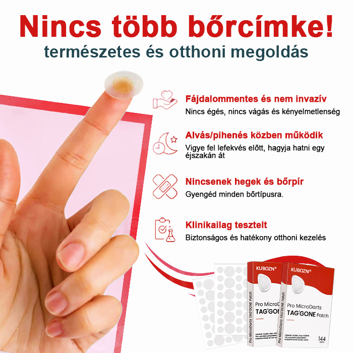 KUBOZN® Nano-mikrotűs bőrcímke-eltávolító tapaszok✨
